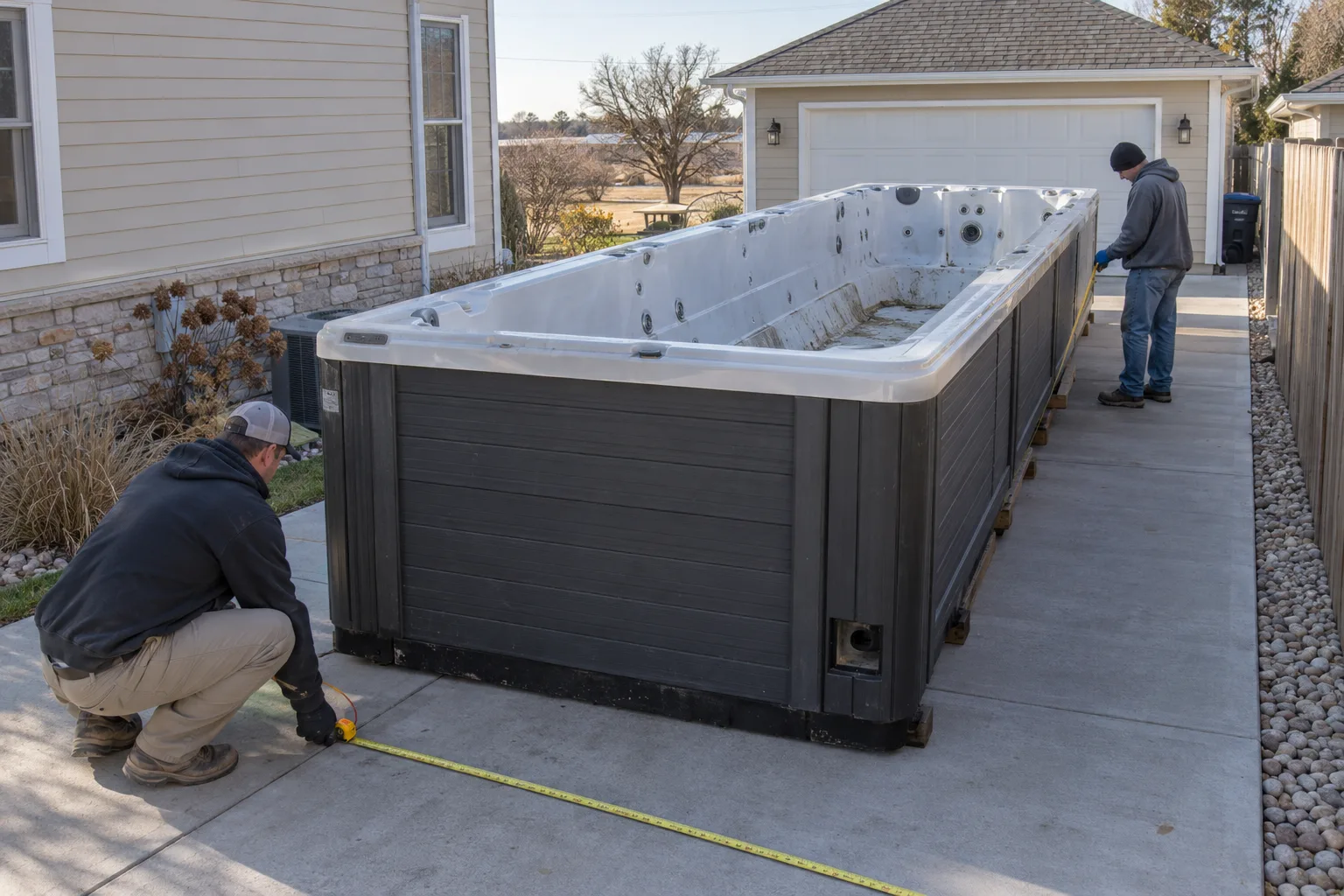 Swim Spa Removal work planning
